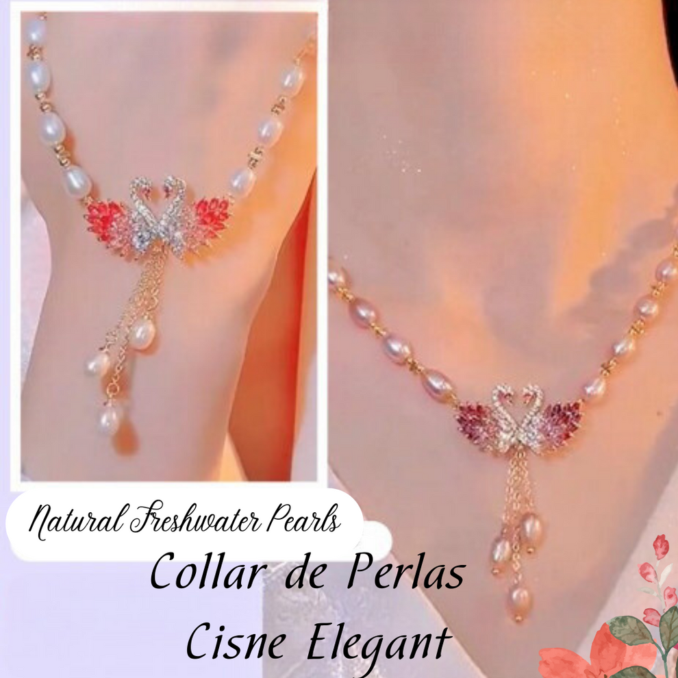 COLEÇÃO EXCLUSIVA! COLAR DE PÉROLAS SWAN ELEGANCE