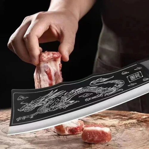 (Promoção Compre 1, Leve 2) Cutelo Japonês Shenlong™ em Aço Inoxidável / Robusto, Afiado e Durável como Nenhum Outro!