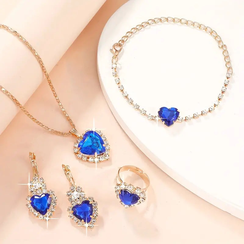 OFERTA DO MÊS! CONJUNTO CRISTAL AZUL