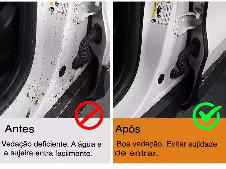 Tira de vedação da porta do carro dupla camada 10 metros