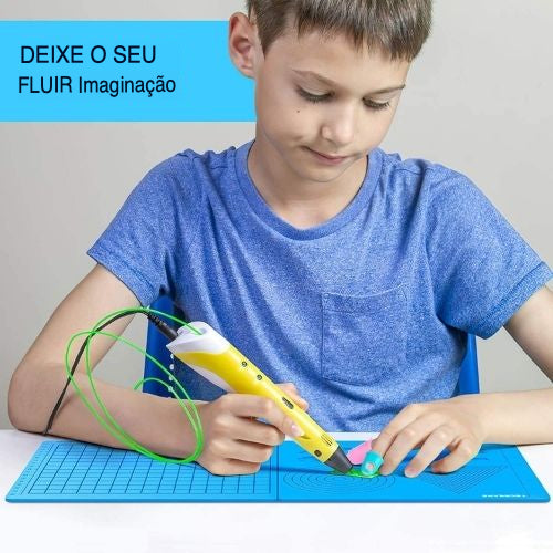 Pen3D™: Caneta para impressora 3D | Presente: 3 filamentos coloridos